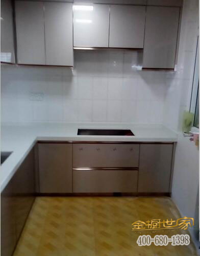 小廚房櫥柜效果圖，濃縮是精華